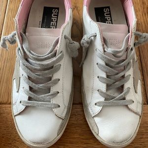 Golden goose superstar (cracked pink)